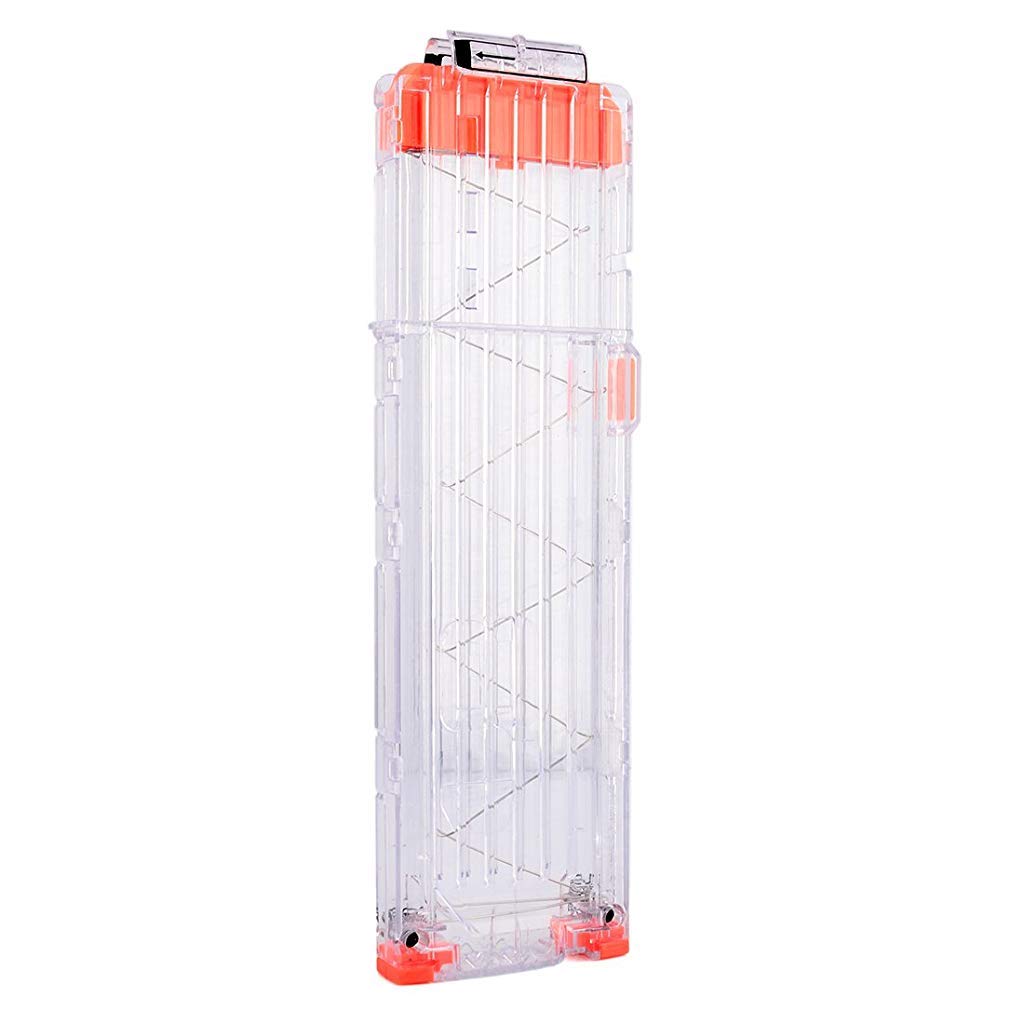 PATPAT Soft Bullet Clip Quick Reload Clip for Nerf Elite Series Pack of 18 Bullets Ammo Cartridge Dart Nerf Clip, Plastic Toy Gun for Nerf Gun Bullet, Best Gifts for Boys - Transparent PATPAT Soft Bullet Clip Quick Reload Clip for Nerf Elite Series Pack of 18 Bullets Ammo Cartridge Dart Nerf Clip, Plastic Toy Gun for Nerf Gun Bullet, Best Gifts for Boys - Transparent